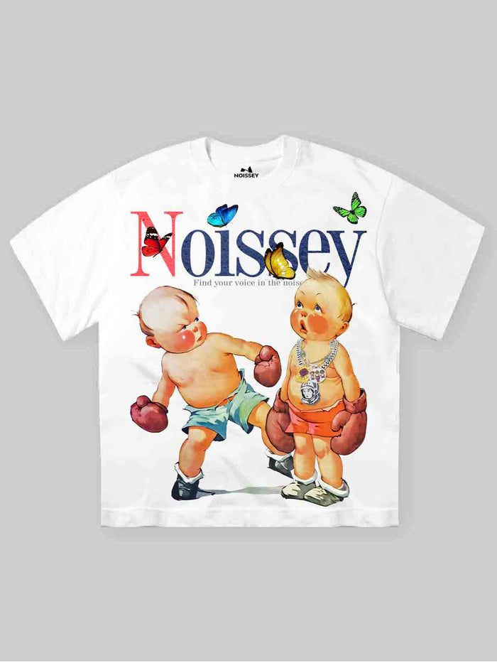 Vintage Boxing Babies Unisex Tişört