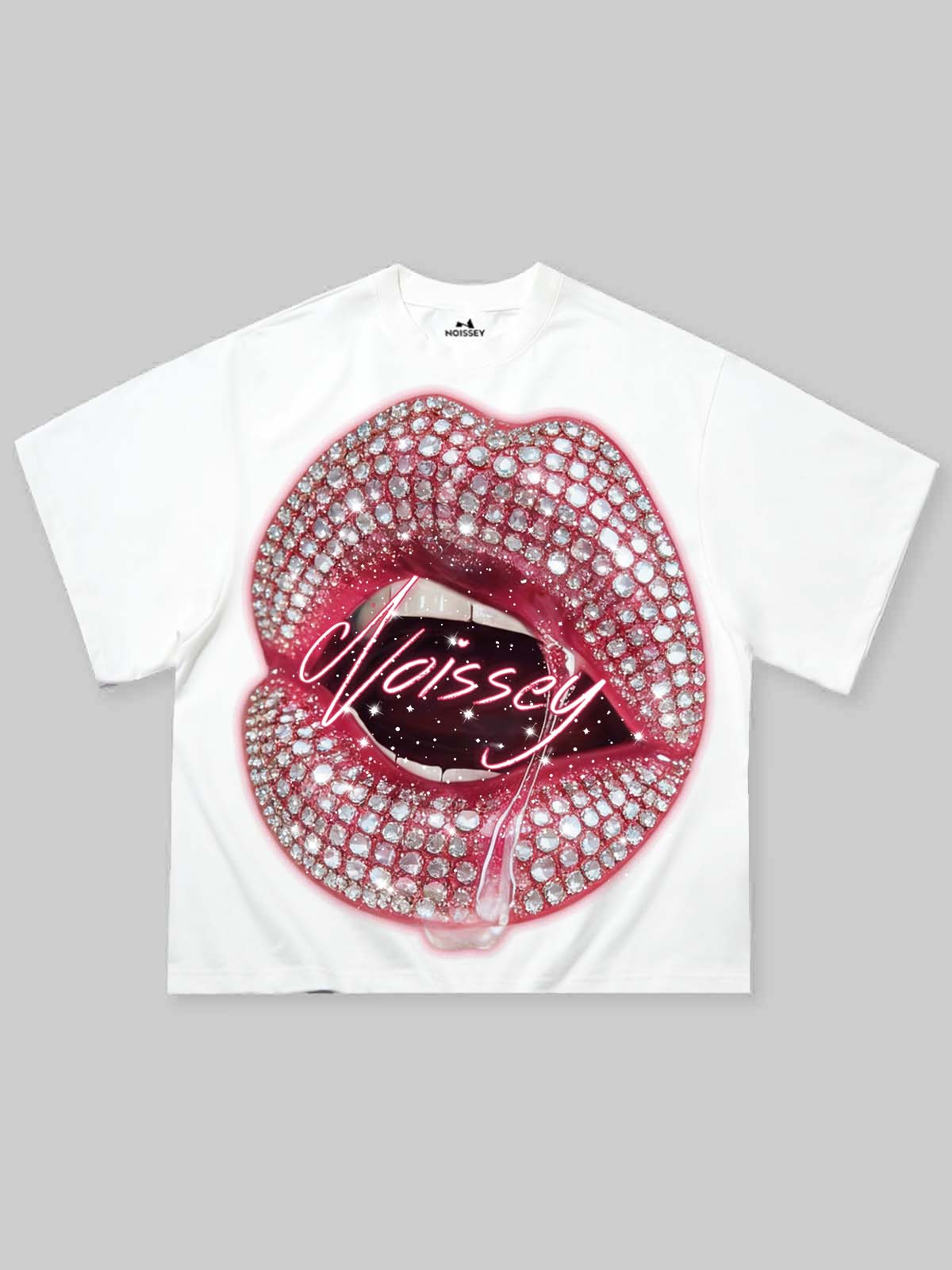 Pink Paved Lips Beyaz Unisex Tişört