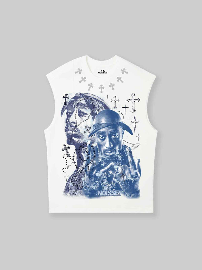 2Pac Çift Portre Unisex Atlet