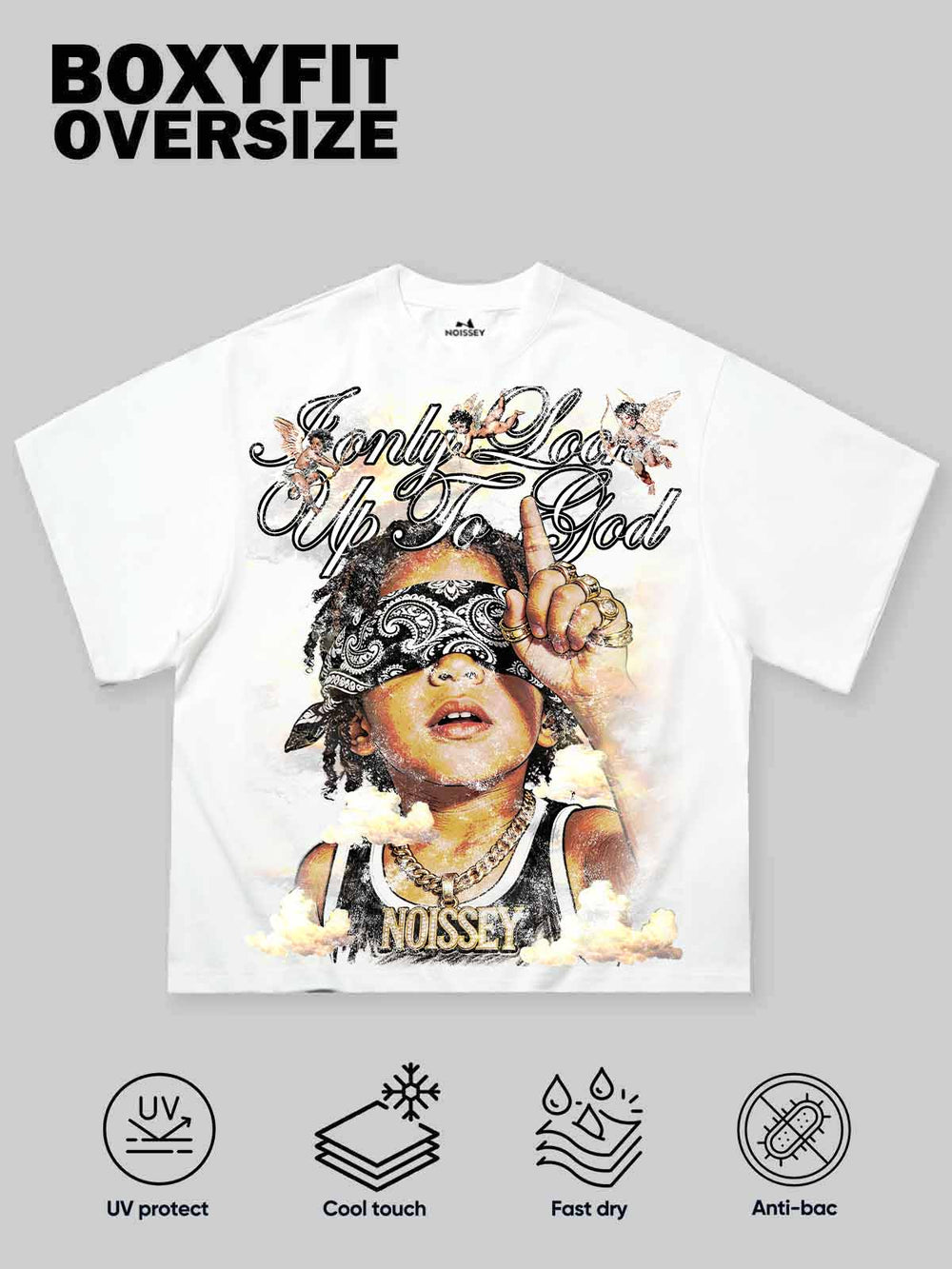 ONLY GOD Beyaz Unisex Tişört