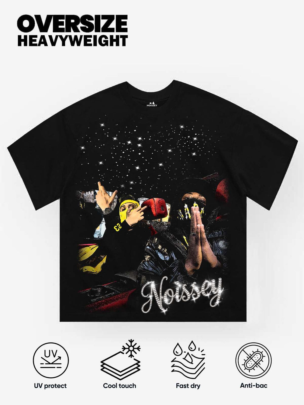 Luxury Brotherhood Siyah Unisex Tişört