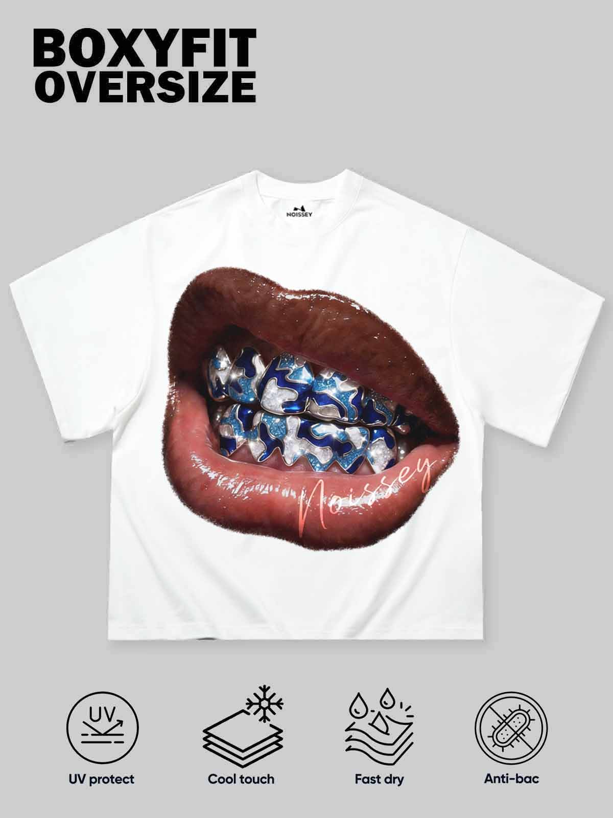 Mavi Kamuflaj Grillz Unisex Tişört