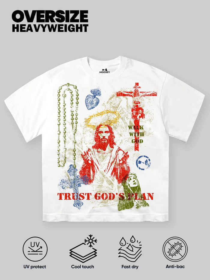 Trust God's plan Beyaz Unisex Tişört