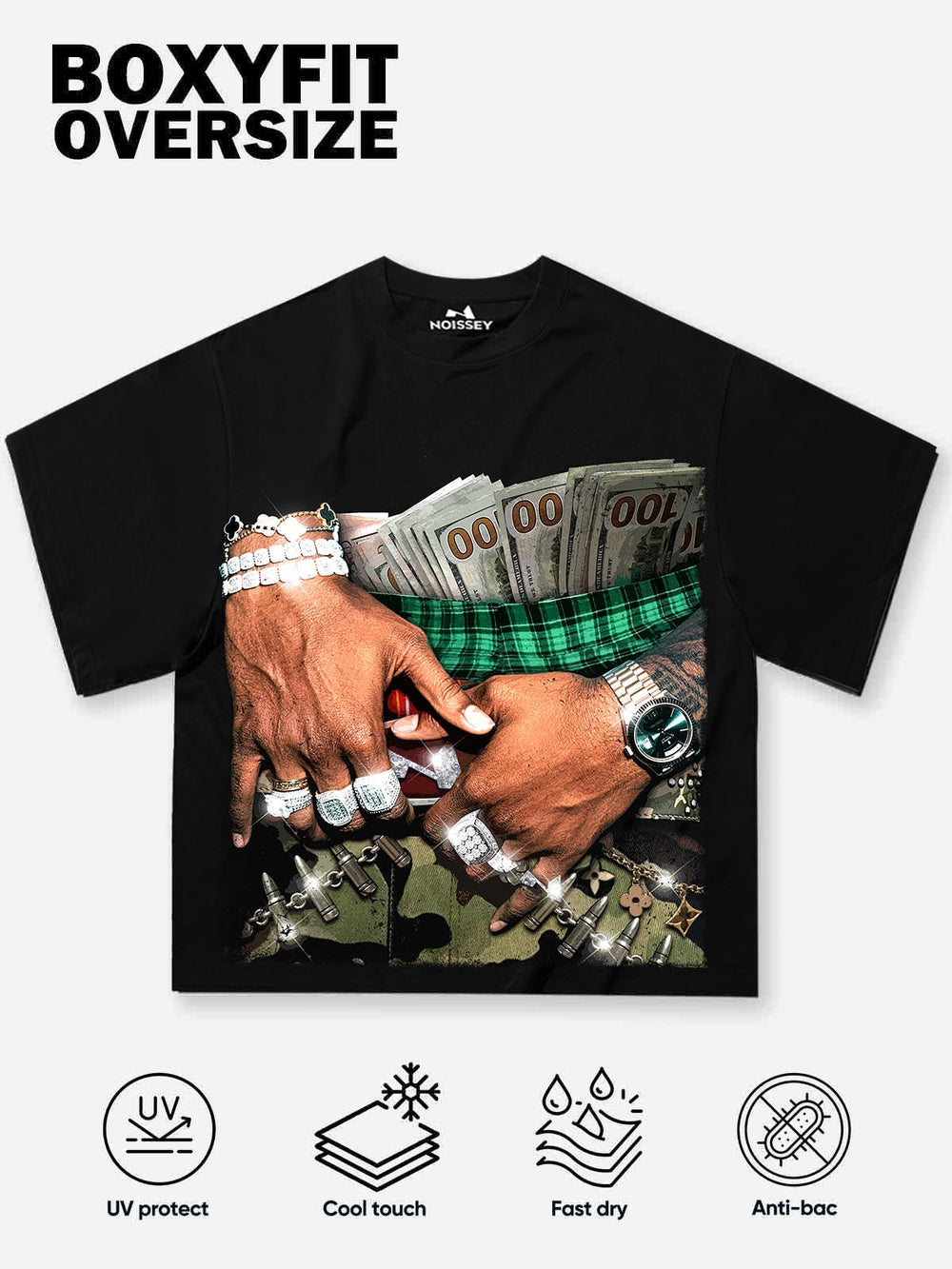 Baggy Camo & Money Unisex Tişört