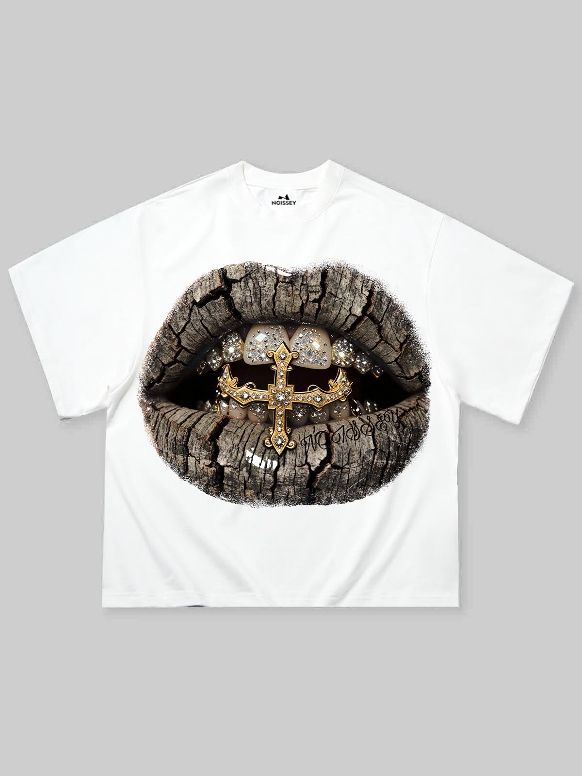 Ahşap Altın Grillz Unisex Tişört