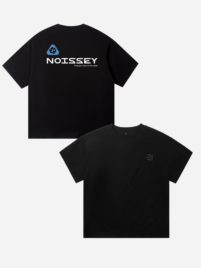Mavi Recycling Logo Siyah Unisex Tişört