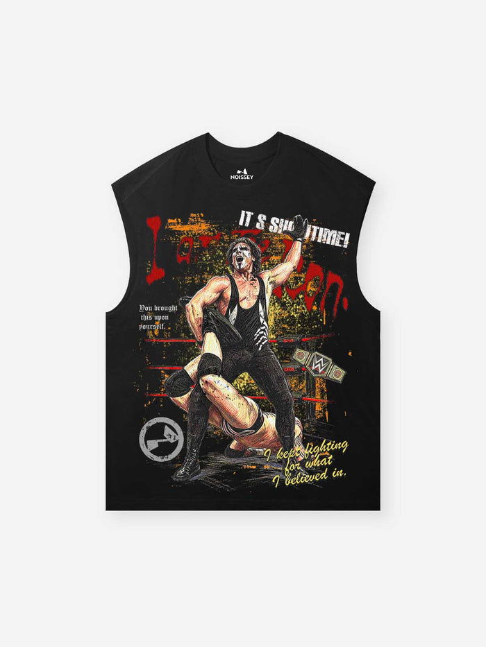 Güreş Efsanesi Siyah Unisex Atlet
