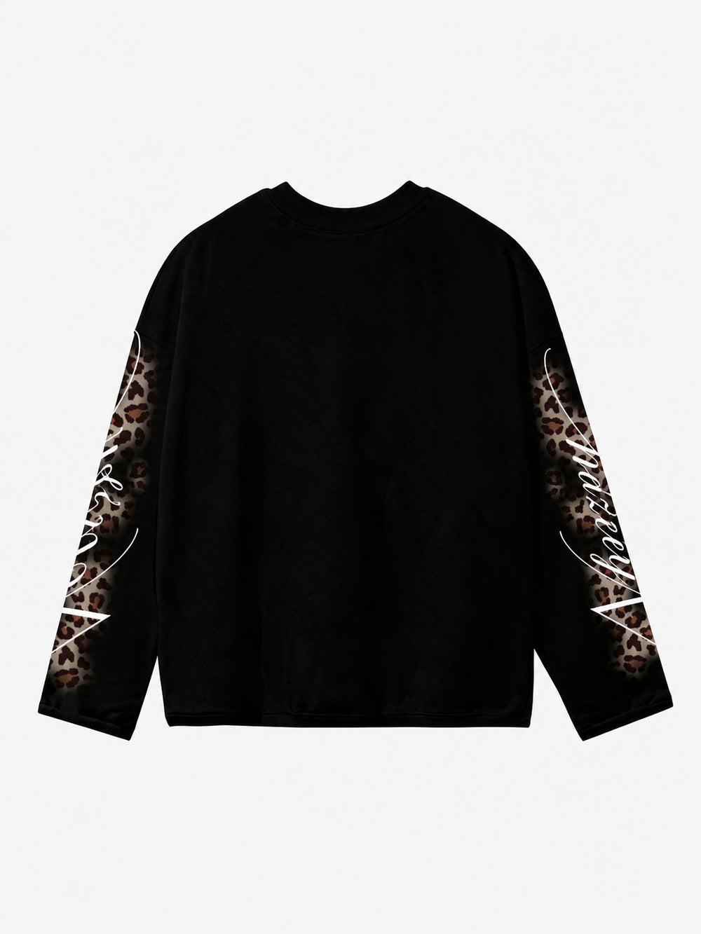 Leopar Dansçı Siyah Unisex Uzun Kollu Tişört