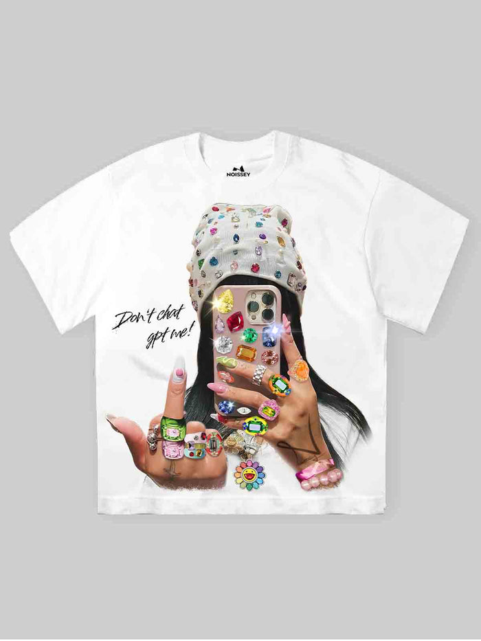 Don't ChatGPT Me Beyaz Unisex Tişört