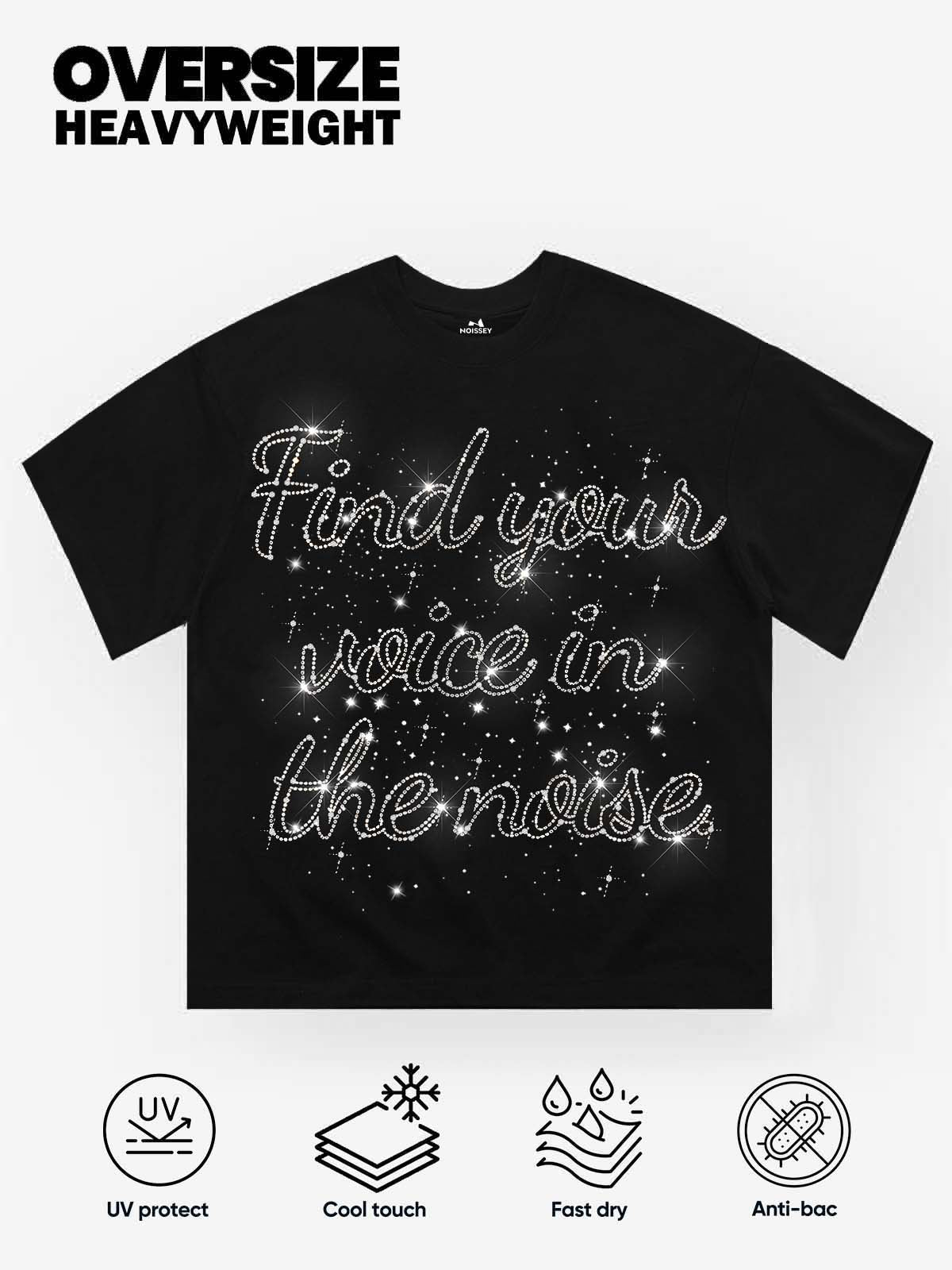 Starlit İmza Siyah Unisex Tişört