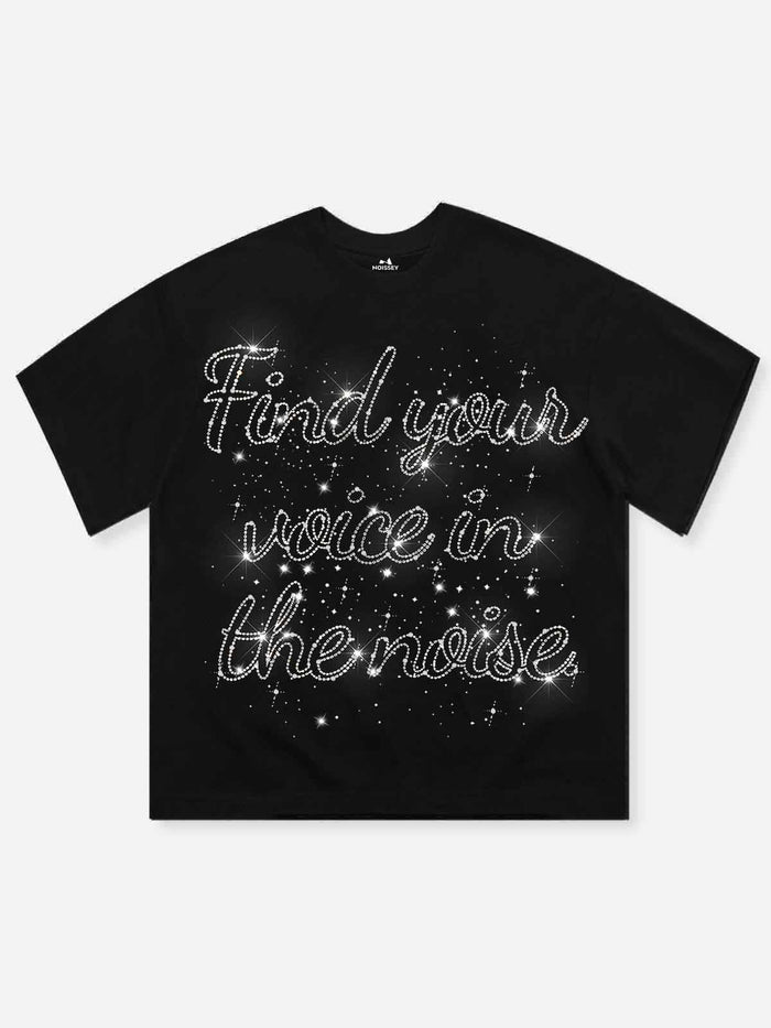 Starlit İmza Siyah Unisex Tişört