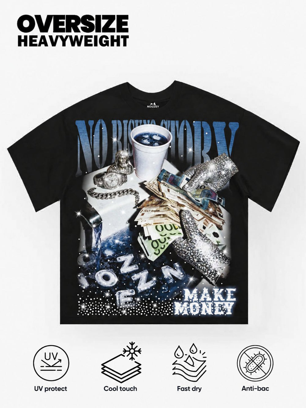 Make Money Eldiven Siyah Unisex Tişört