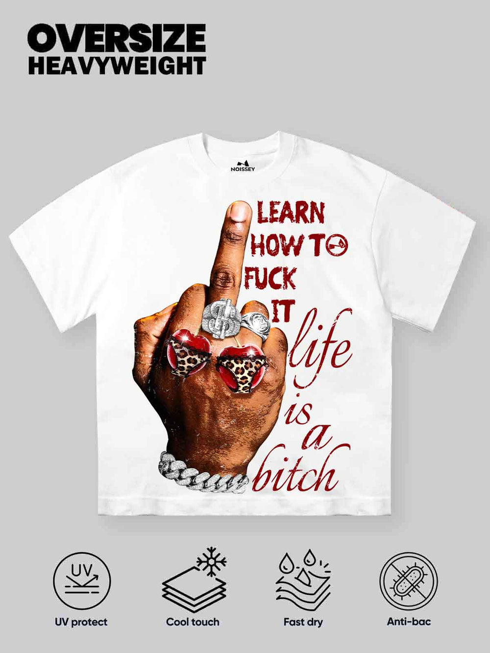 Life is a Bitch Beyaz Unisex Tişört