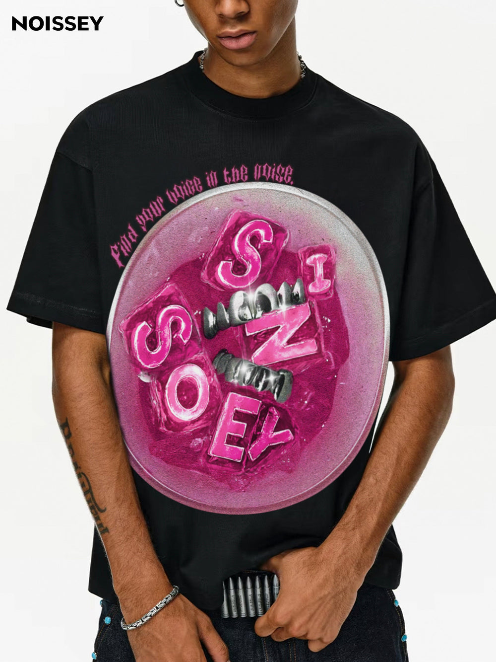 Pembe Buzlu İçecek Unisex Tişört
