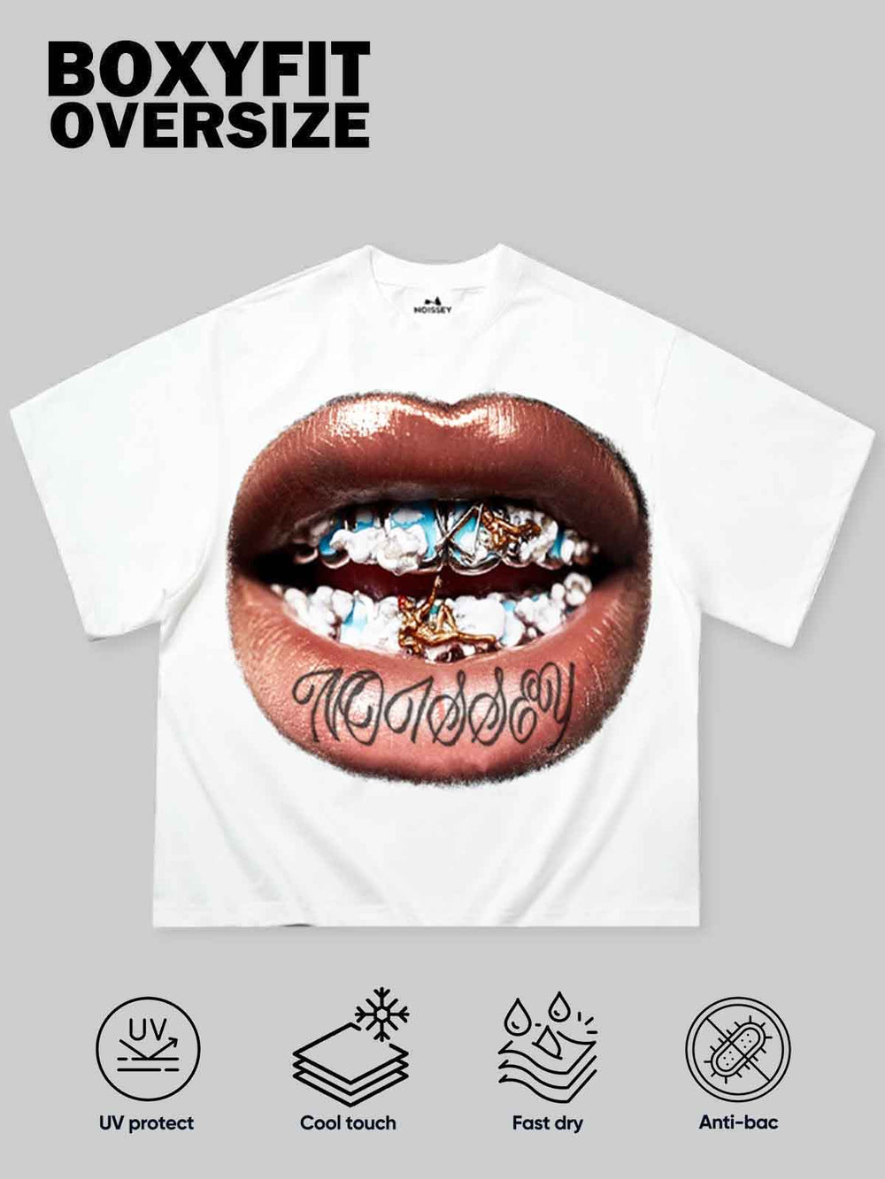 Altın Grillz Figür Unisex Tişört