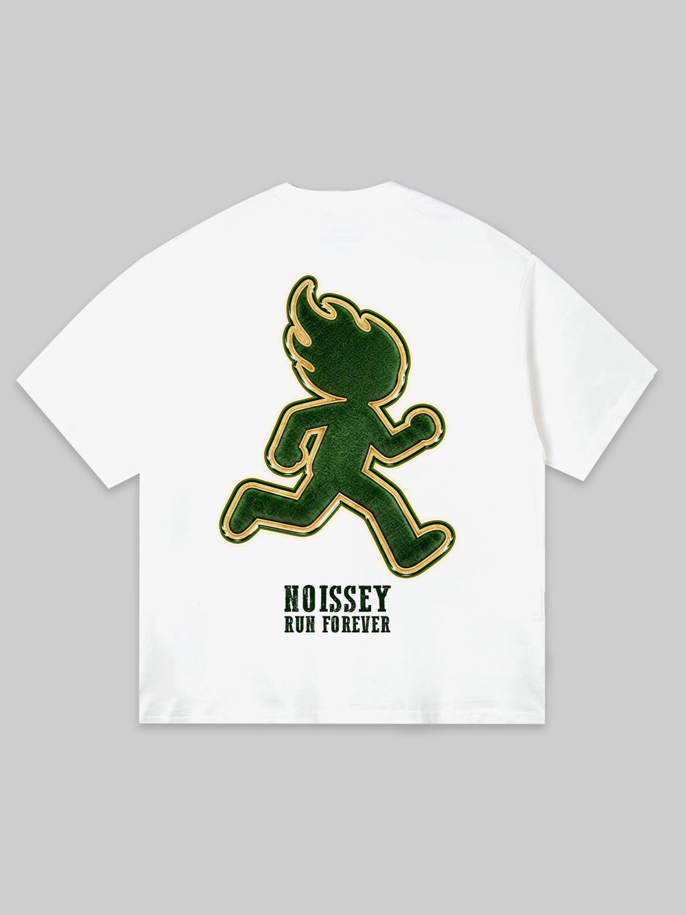 Run Forever Dokulu Beyaz Unisex Tişört