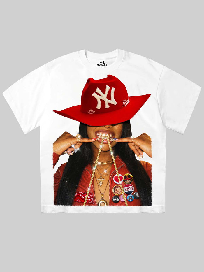 Kırmızı Kovboy Şapka Unisex Tişört