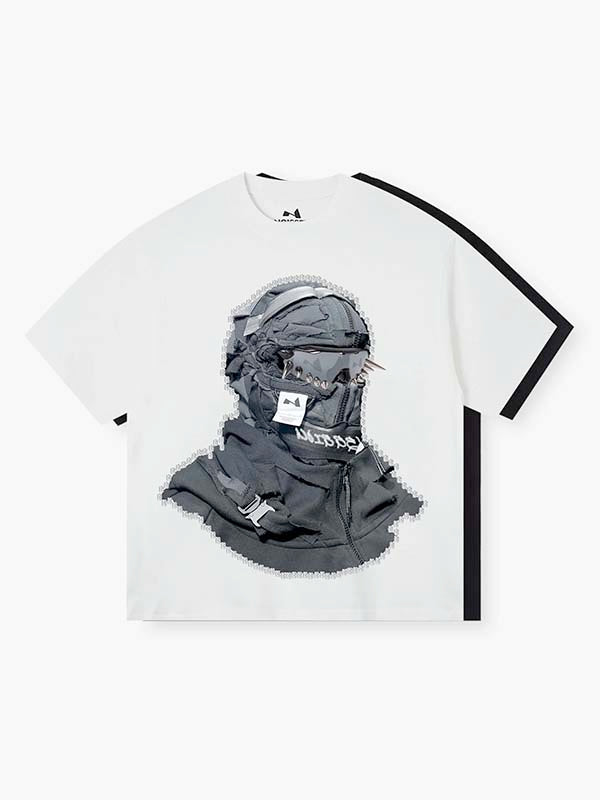 Motion Back Siyah Kolaj Unisex Tişört