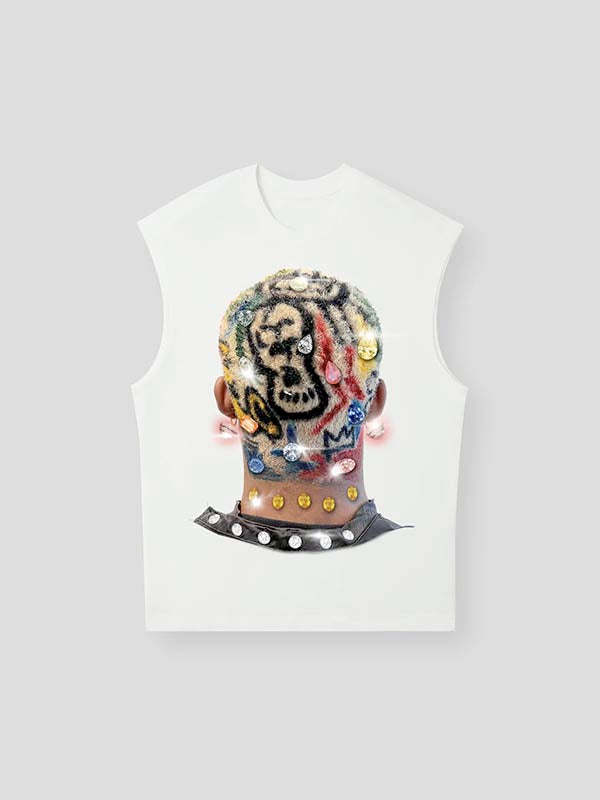 Motion Back Renkli Saç Unisex Atlet
