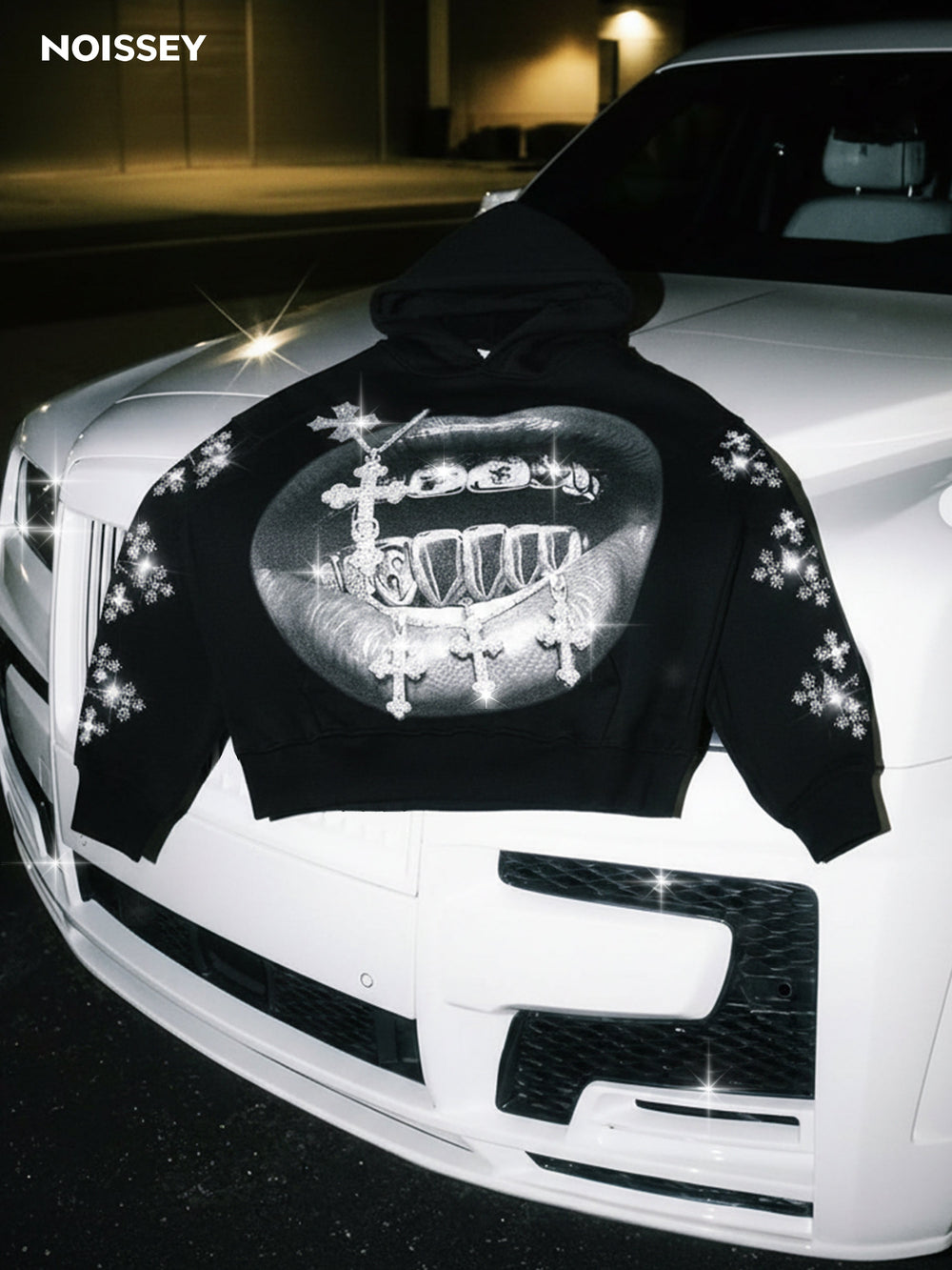 Termal Haç Grillz Unisex Kapüşonlu Sweatshirt