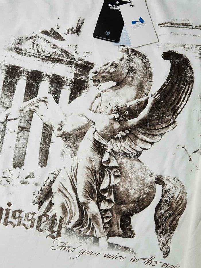 Pegasus Temple Beyaz Unisex Uzun Kollu Tişört