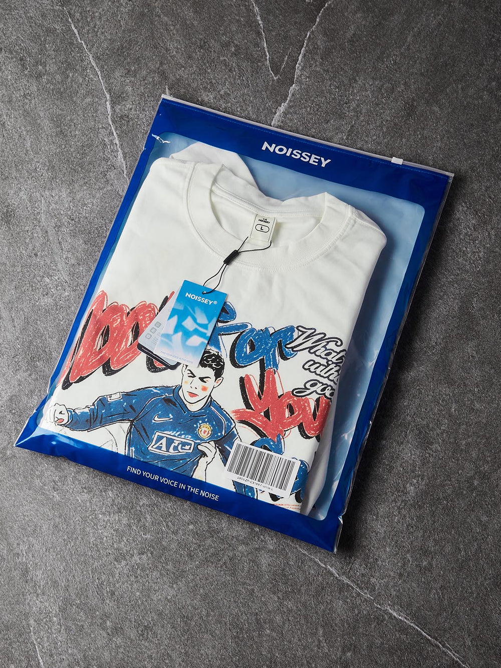 Stadyum Clash Beyaz Unisex Uzun Kollu Tişört
