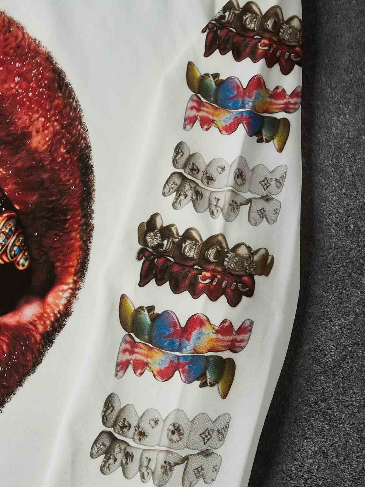 Gemstone Grillz Unisex Uzun Kollu Tişört