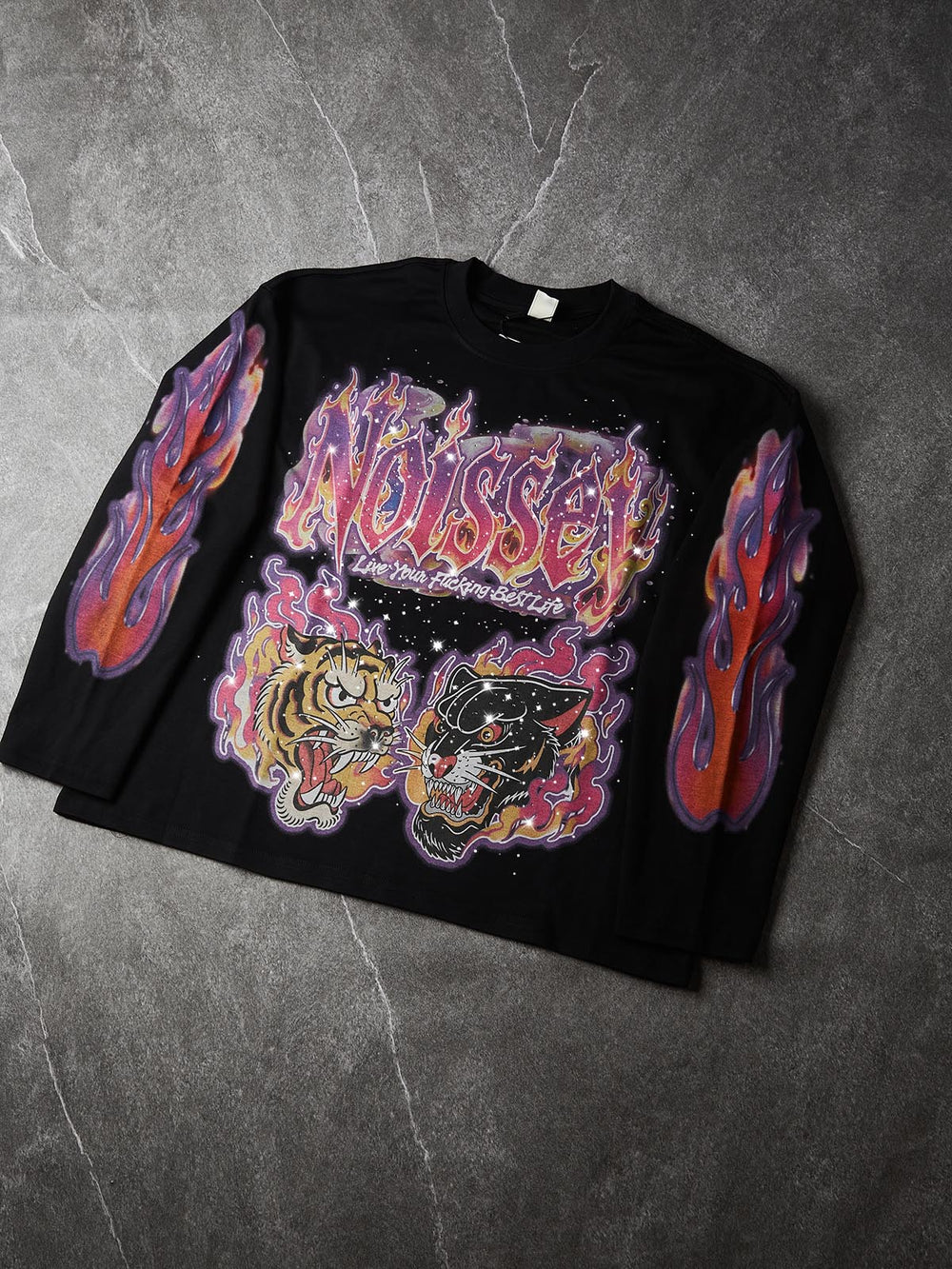 Neon Cyber Beast Unisex Uzun Kollu Tişört