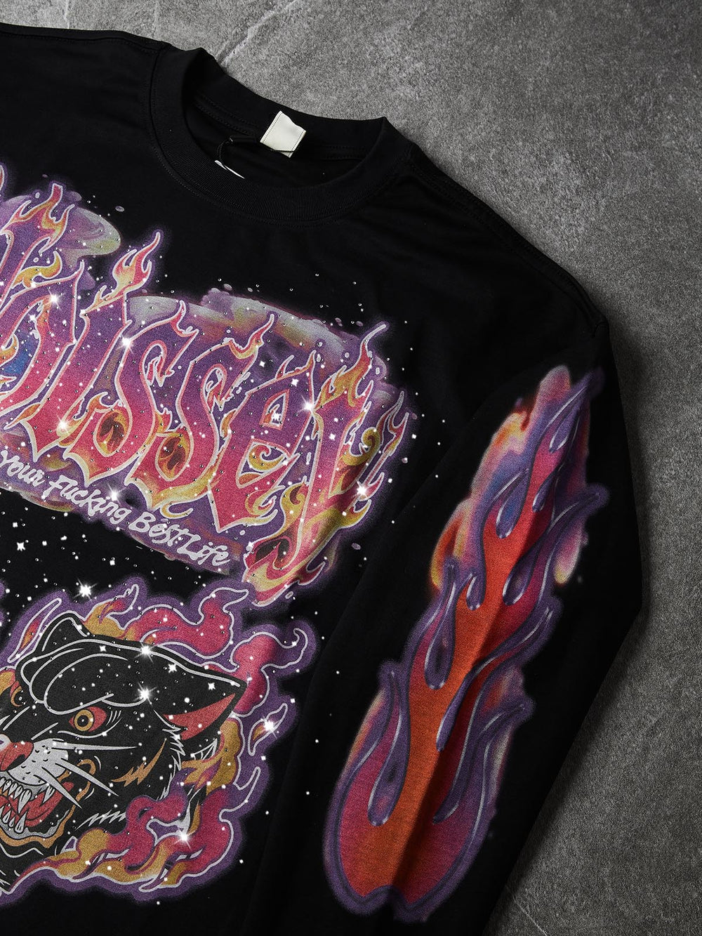 Neon Cyber Beast Unisex Uzun Kollu Tişört