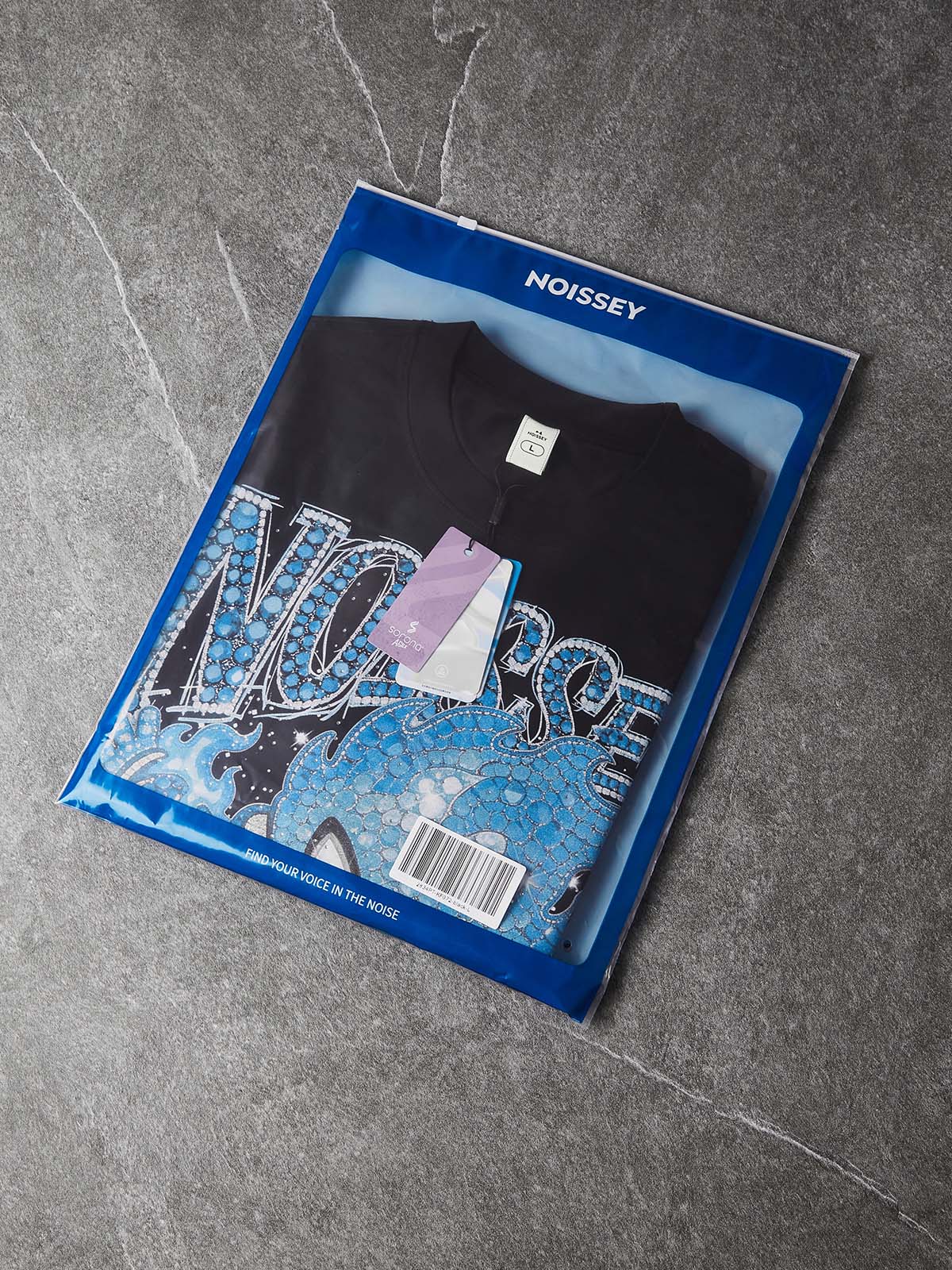 Blue Ignite Siyah Unisex Tişört