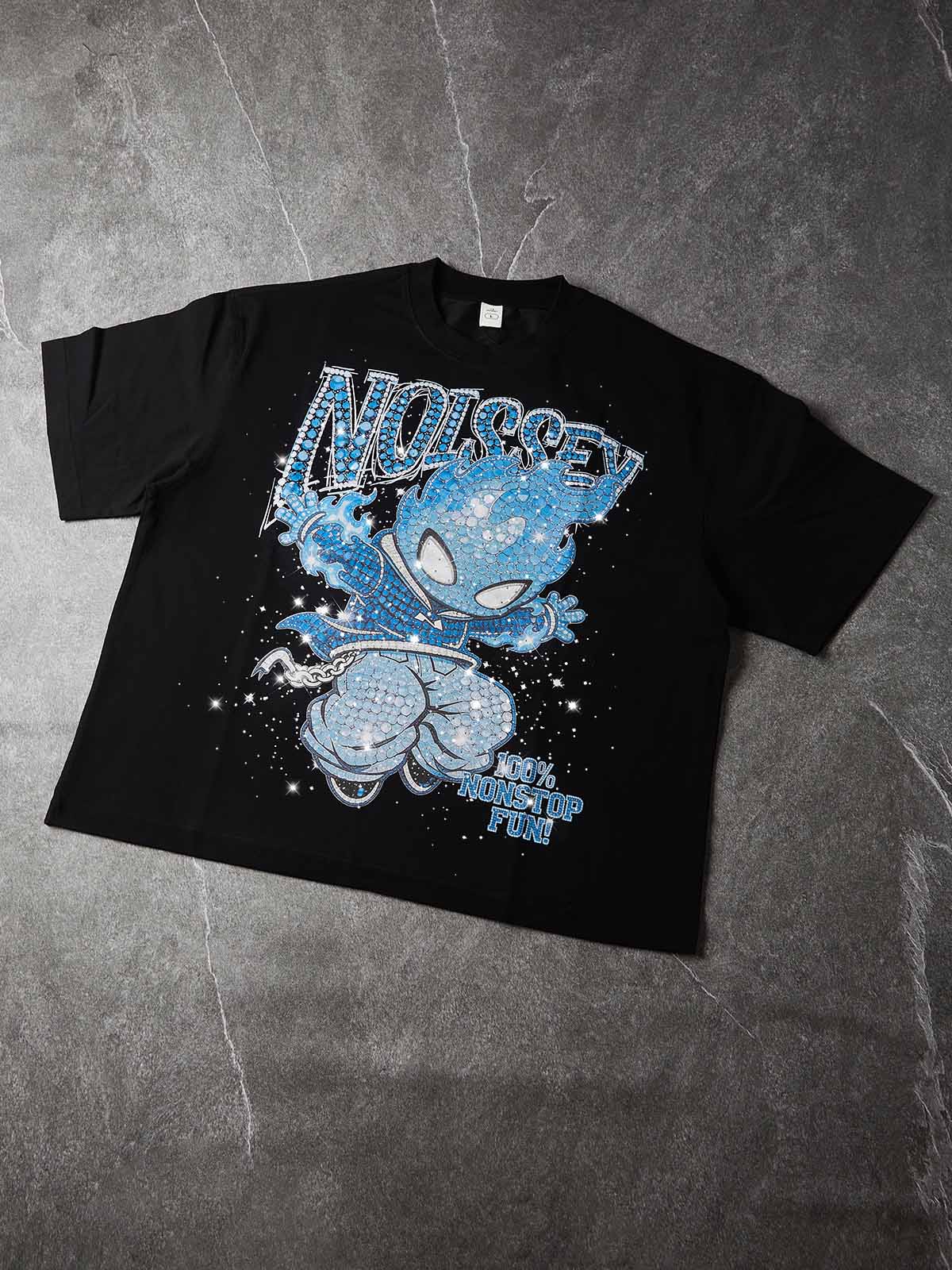 Blue Ignite Siyah Unisex Tişört