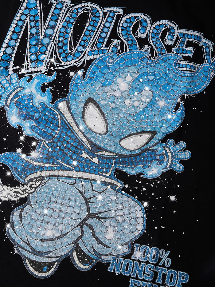 Blue Ignite Siyah Unisex Tişört