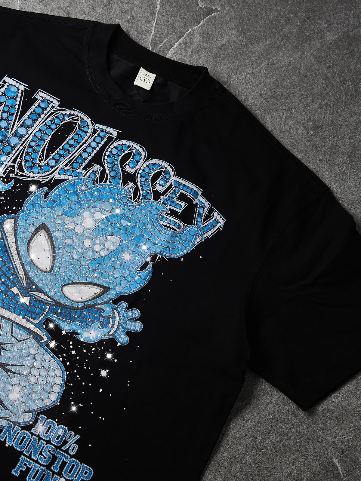 Blue Ignite Siyah Unisex Tişört