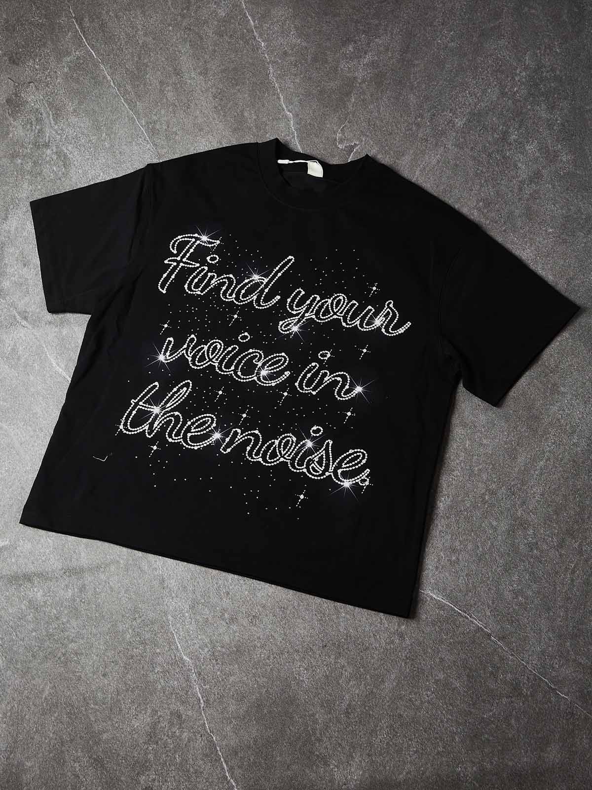 Starlit İmza Siyah Unisex Tişört