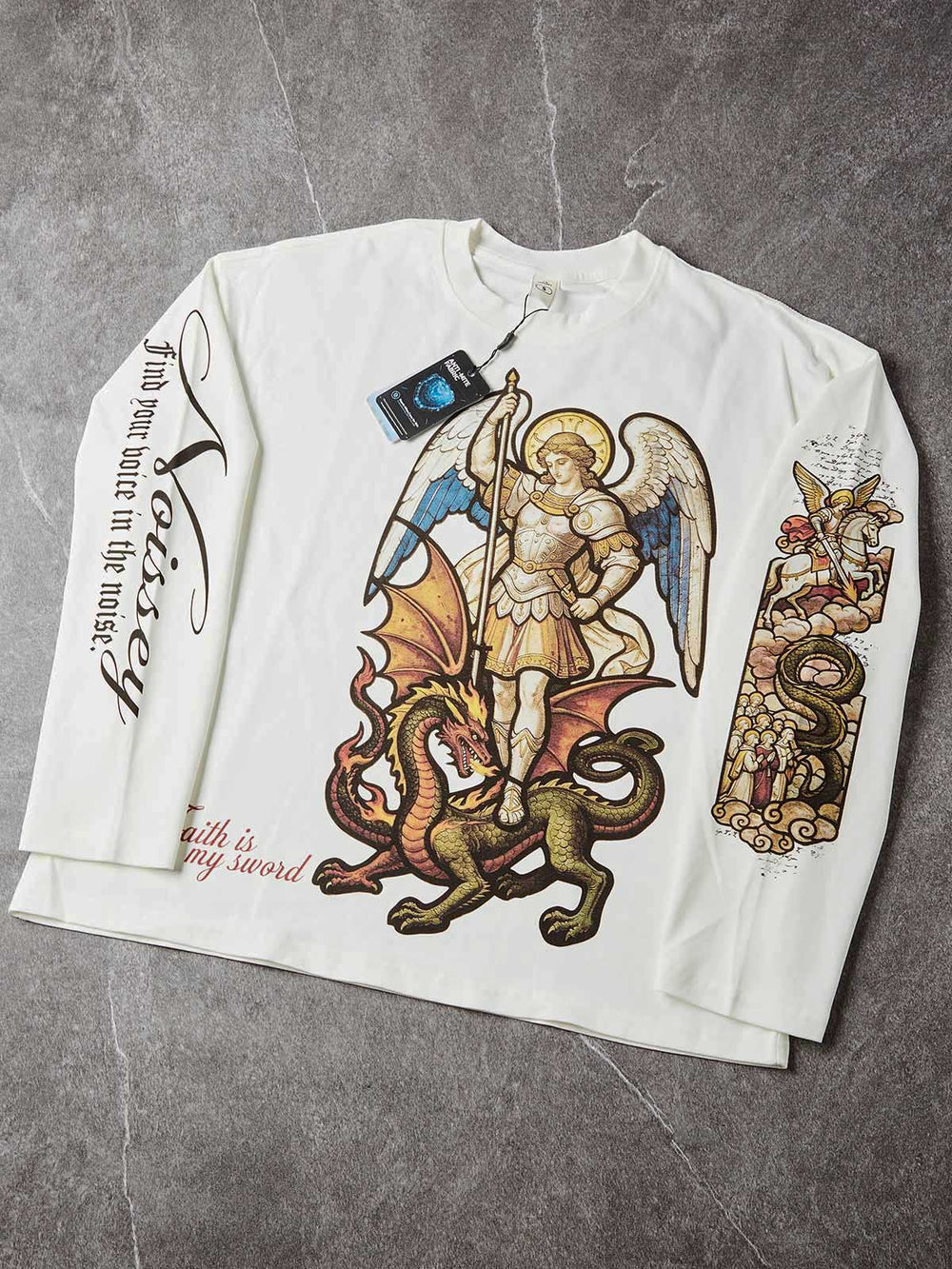 Saint Michael Unisex Uzun Kollu Tişört