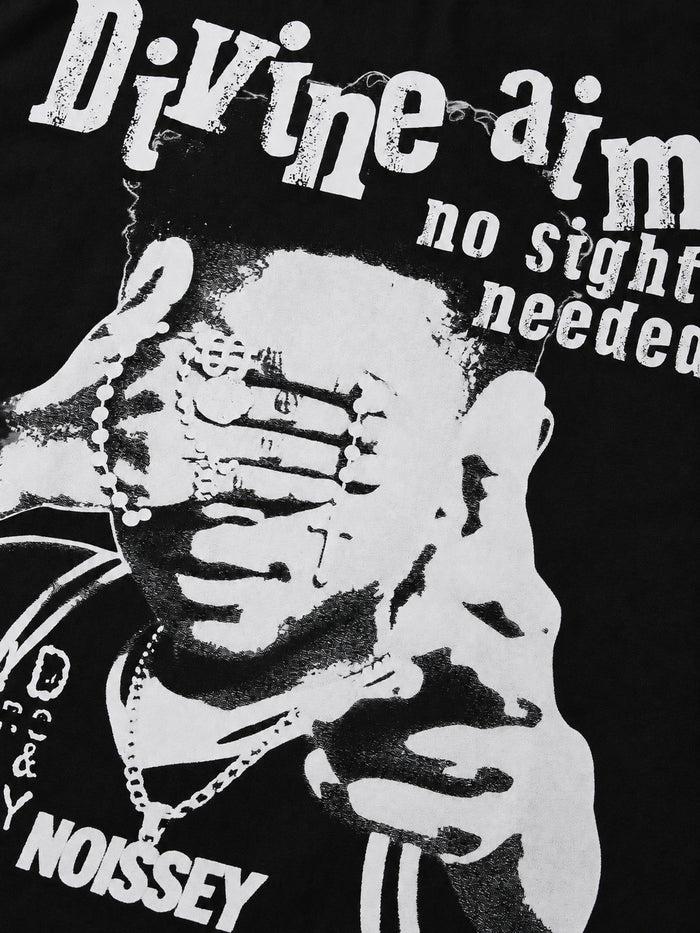 Divine Aim Siyah Unisex Tişört