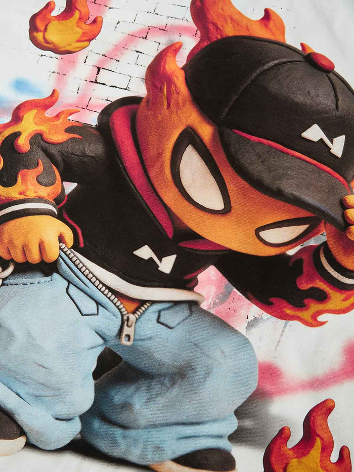 Clay Graffiti Igniter Beyaz Unisex Tişört