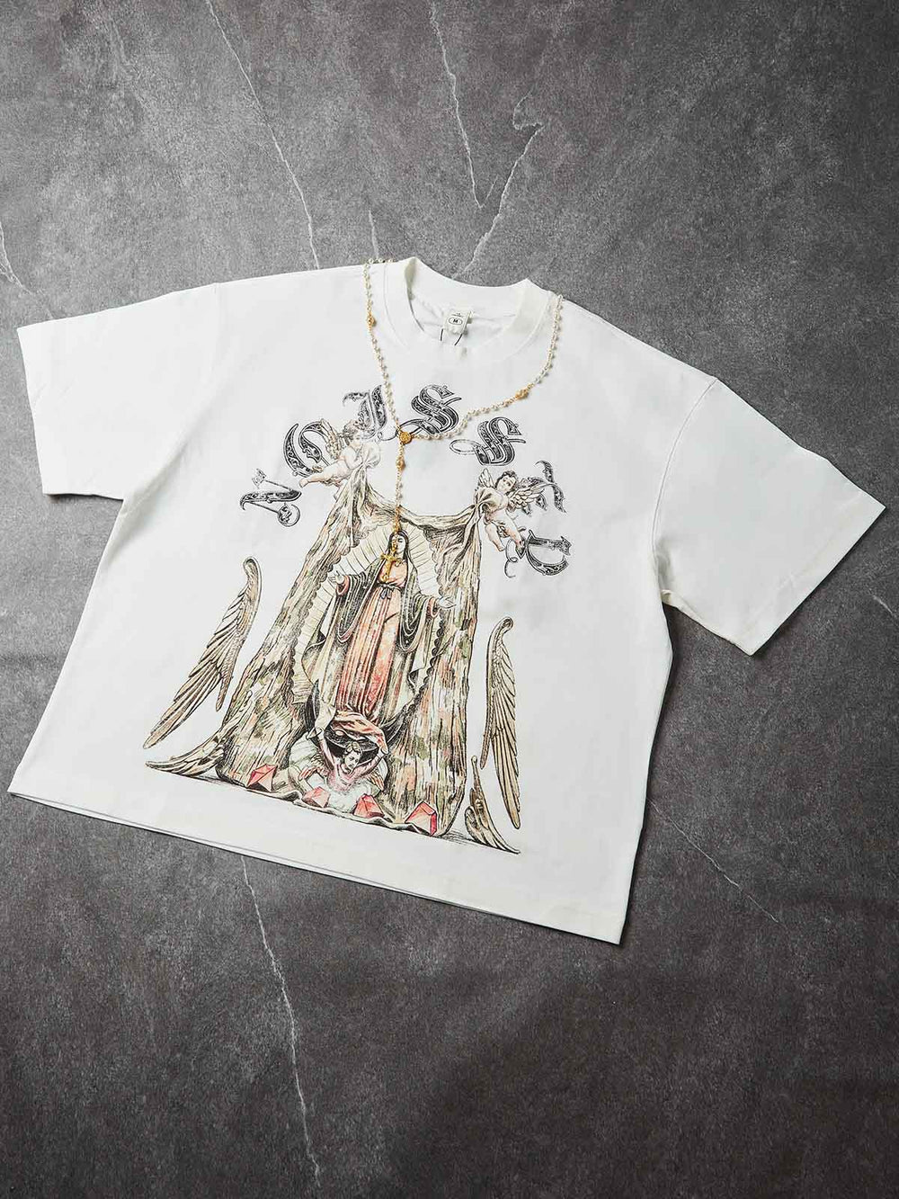 Virgin Mary & Cherubs Beyaz Unisex Tişört
