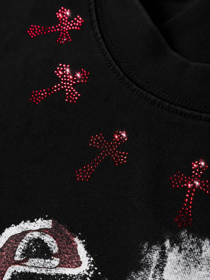 He Bore Our Sins Siyah Unisex Tişört