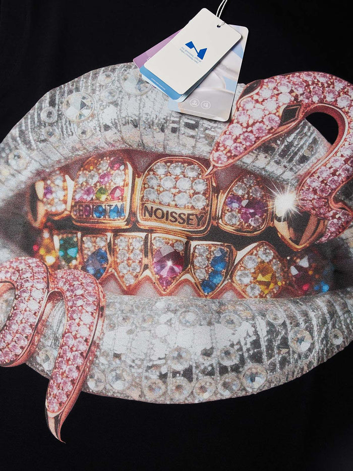 Pink Snake Lips Siyah Unisex Atlet