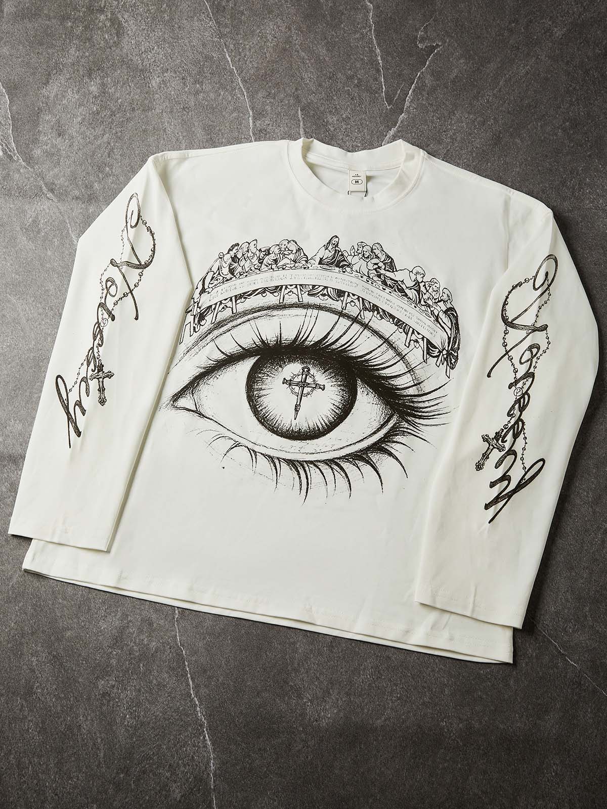 The Last Supper Beyaz Unisex Uzun Kollu Tişört