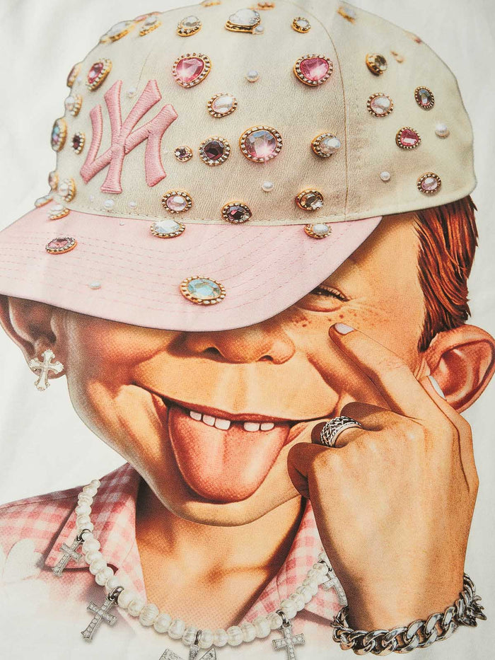 Lucky Clover Kid Beyaz Unisex Uzun Kollu Tişört