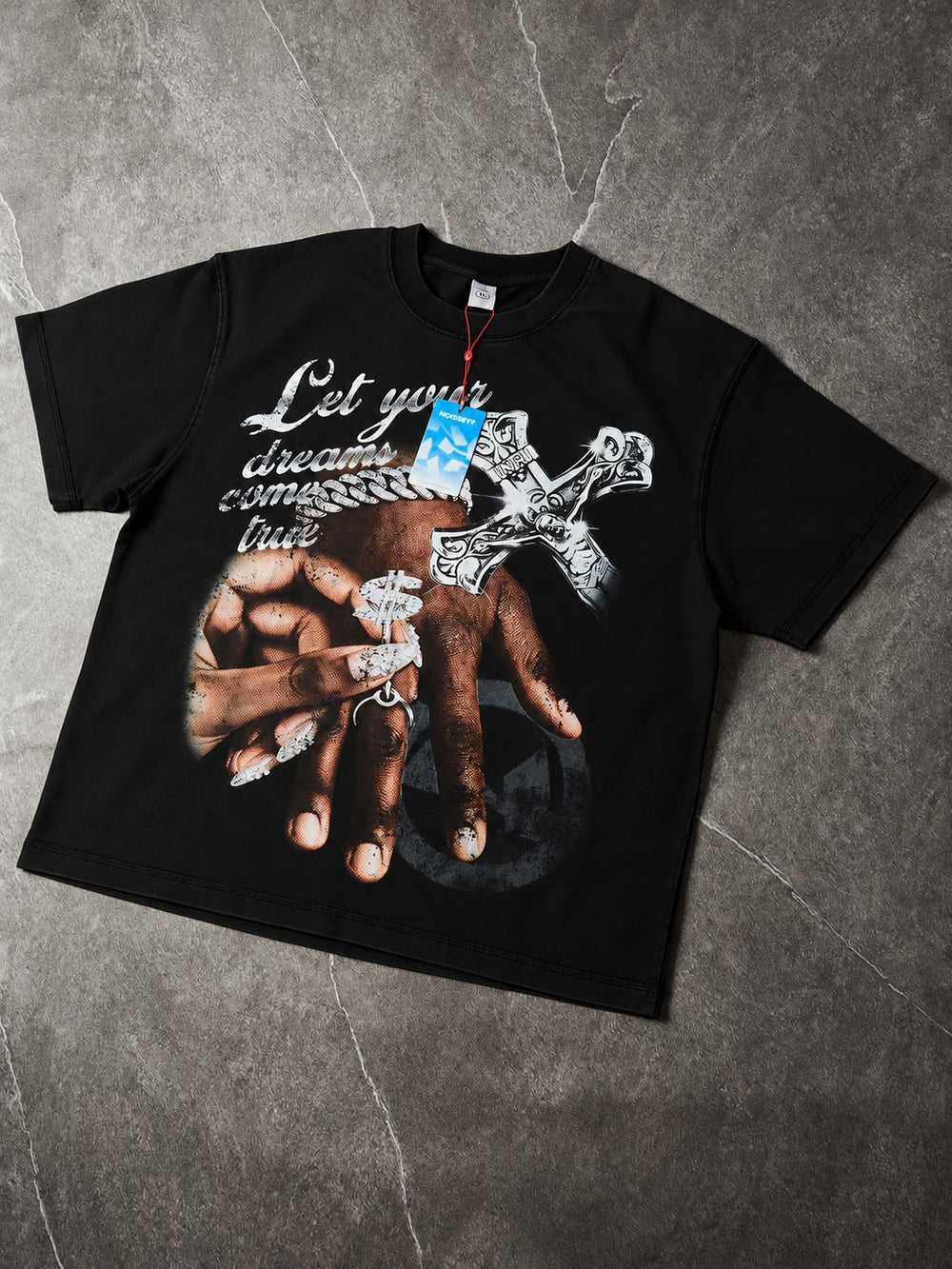 True Dreams Siyah Unisex Tişört