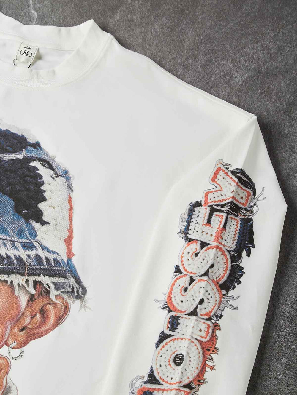 Bad Boy Beyaz Unisex Uzun Kollu Tişört