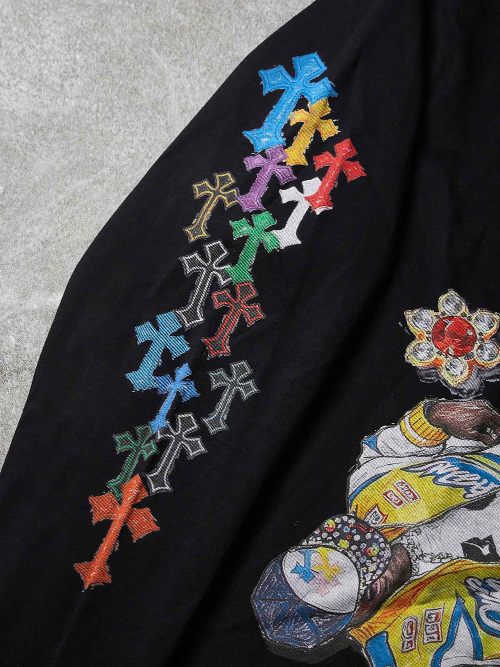 Mücevherli Hip Hop Şapka Unisex Uzun Kollu Tişört