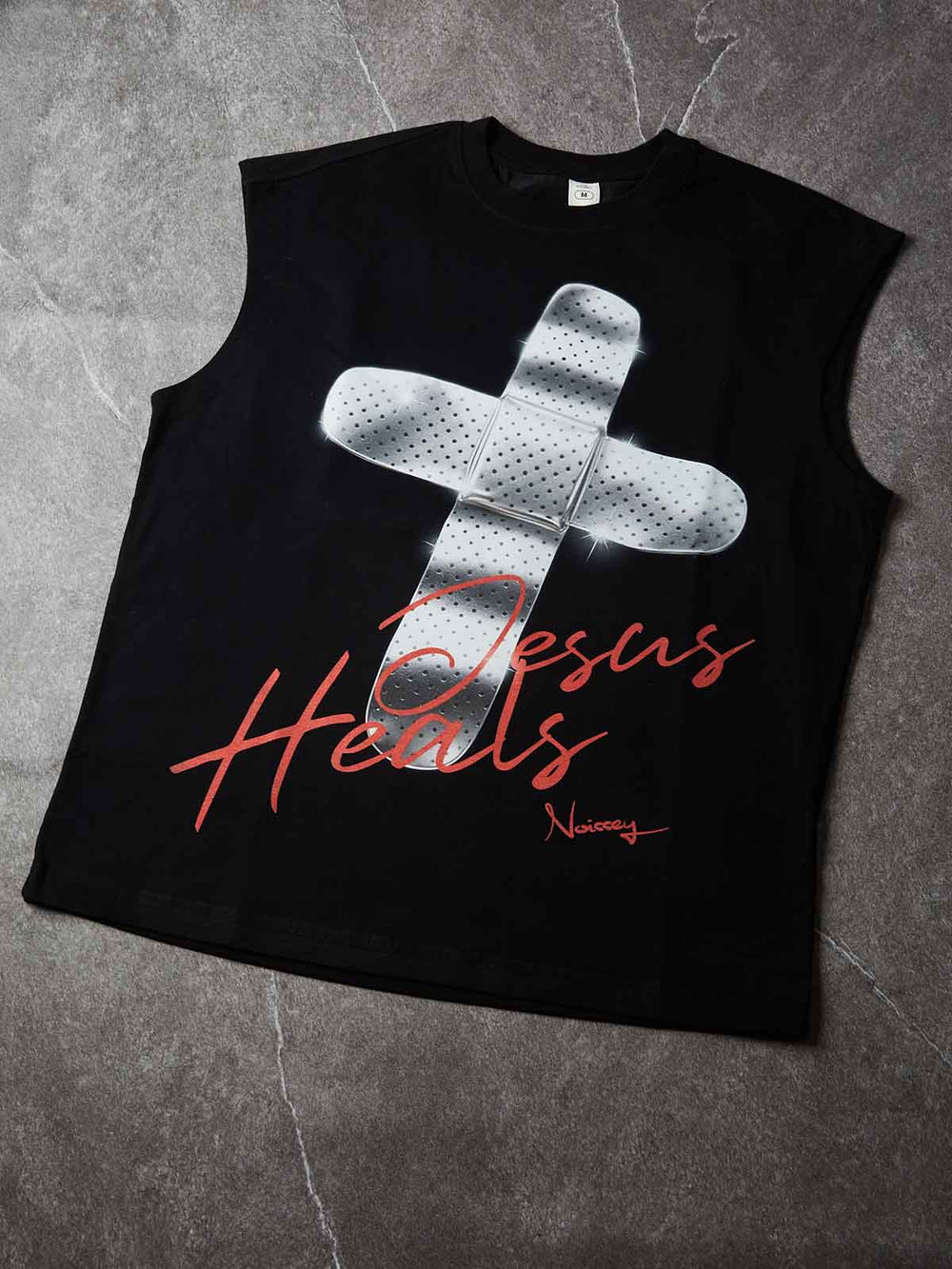 Metalik Bandaj Haç Siyah Unisex Atlet