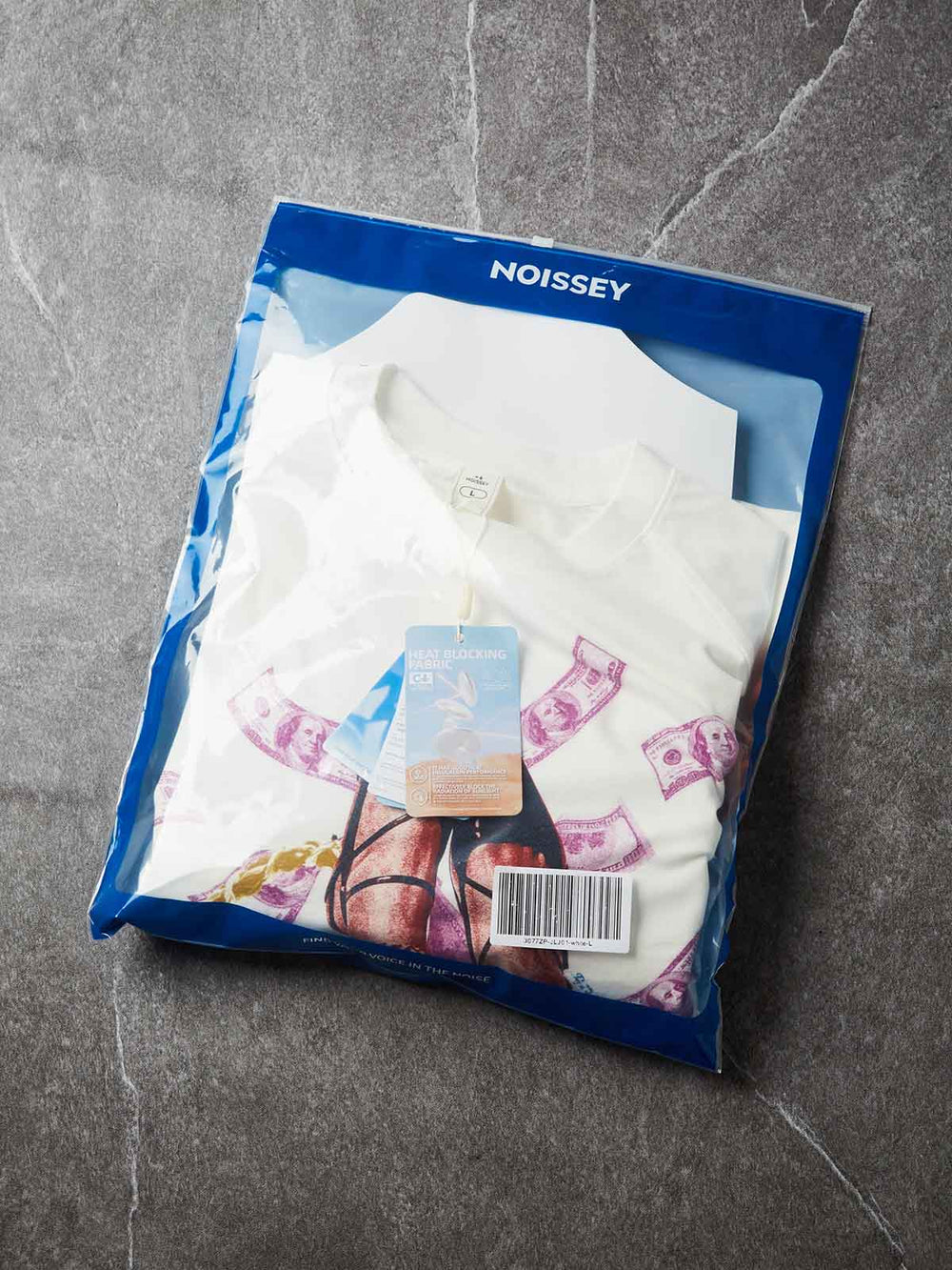 Monokrom Topuklu Beyaz Unisex Uzun Kollu Tişört