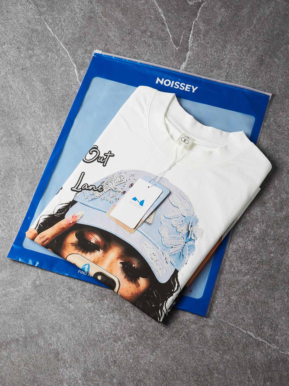 Dantel Şapkalı Çocuk Beyaz Unisex Tişört