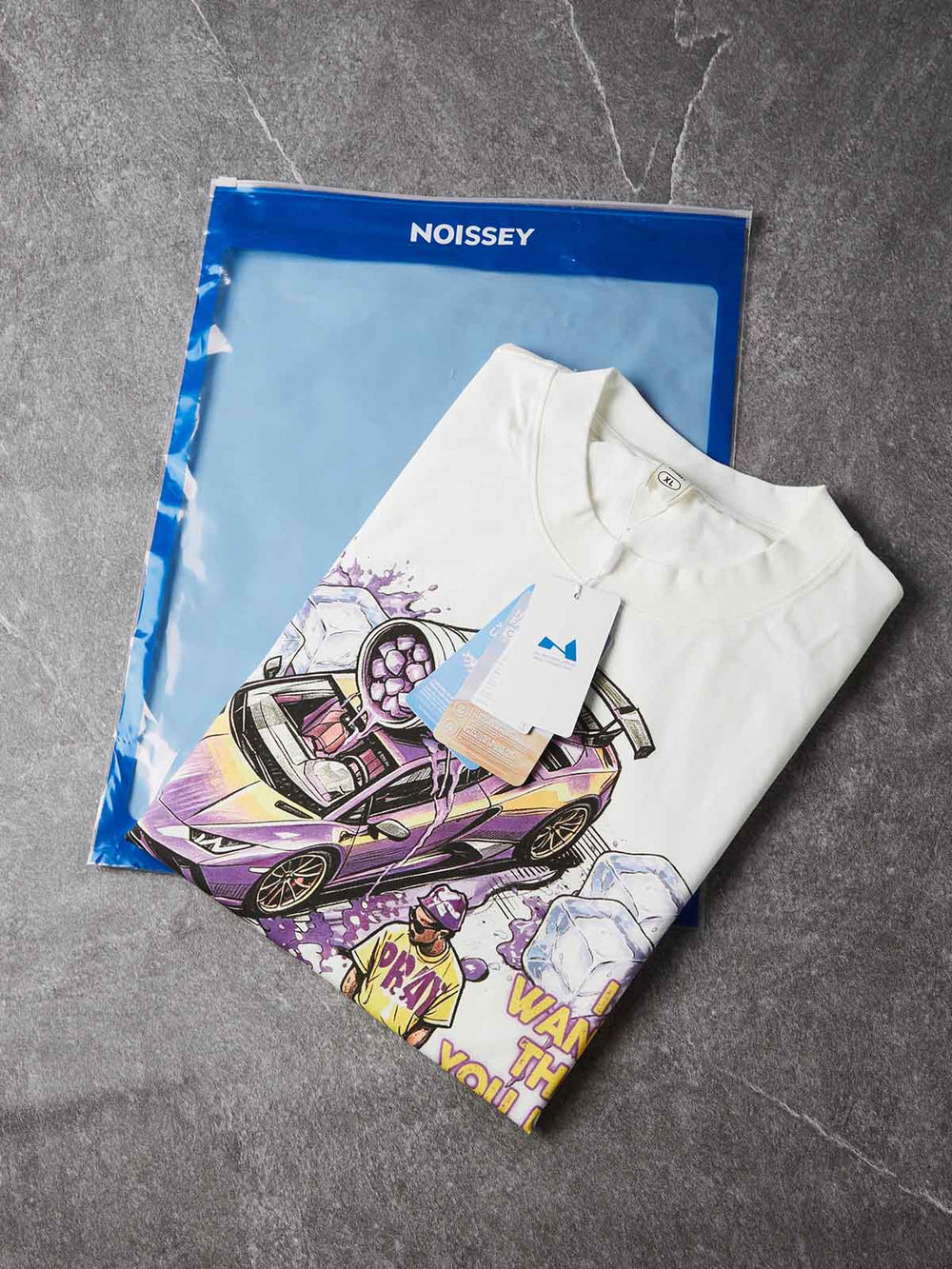 Mor Spor Araba Unisex Tişört
