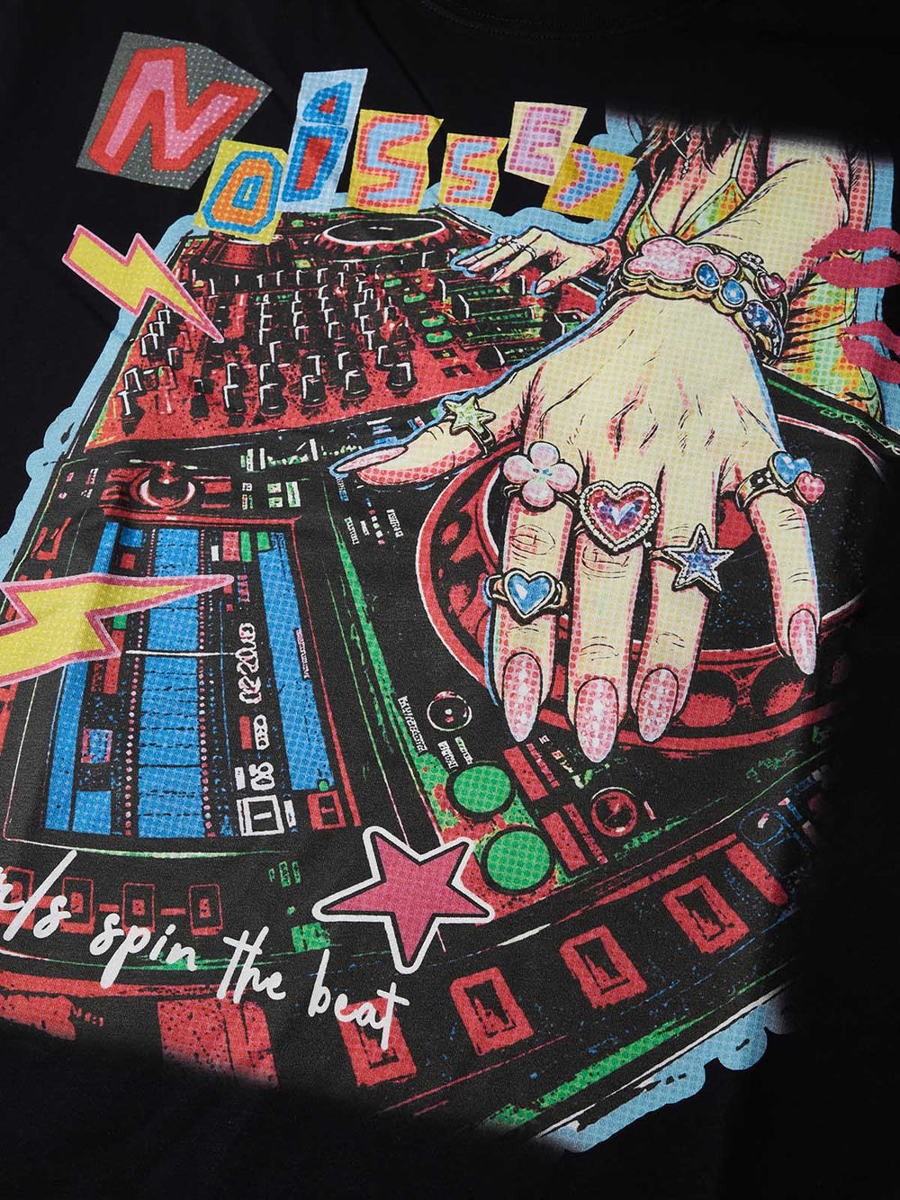 Pop DJ Siyah Unisex Tişört